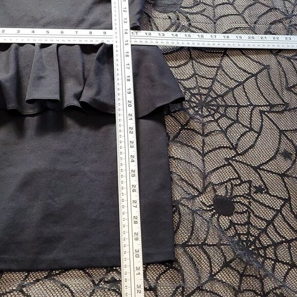 Black Aqua Mini Sheer Top Dress Juniors Size XS - Picture 6 of 7